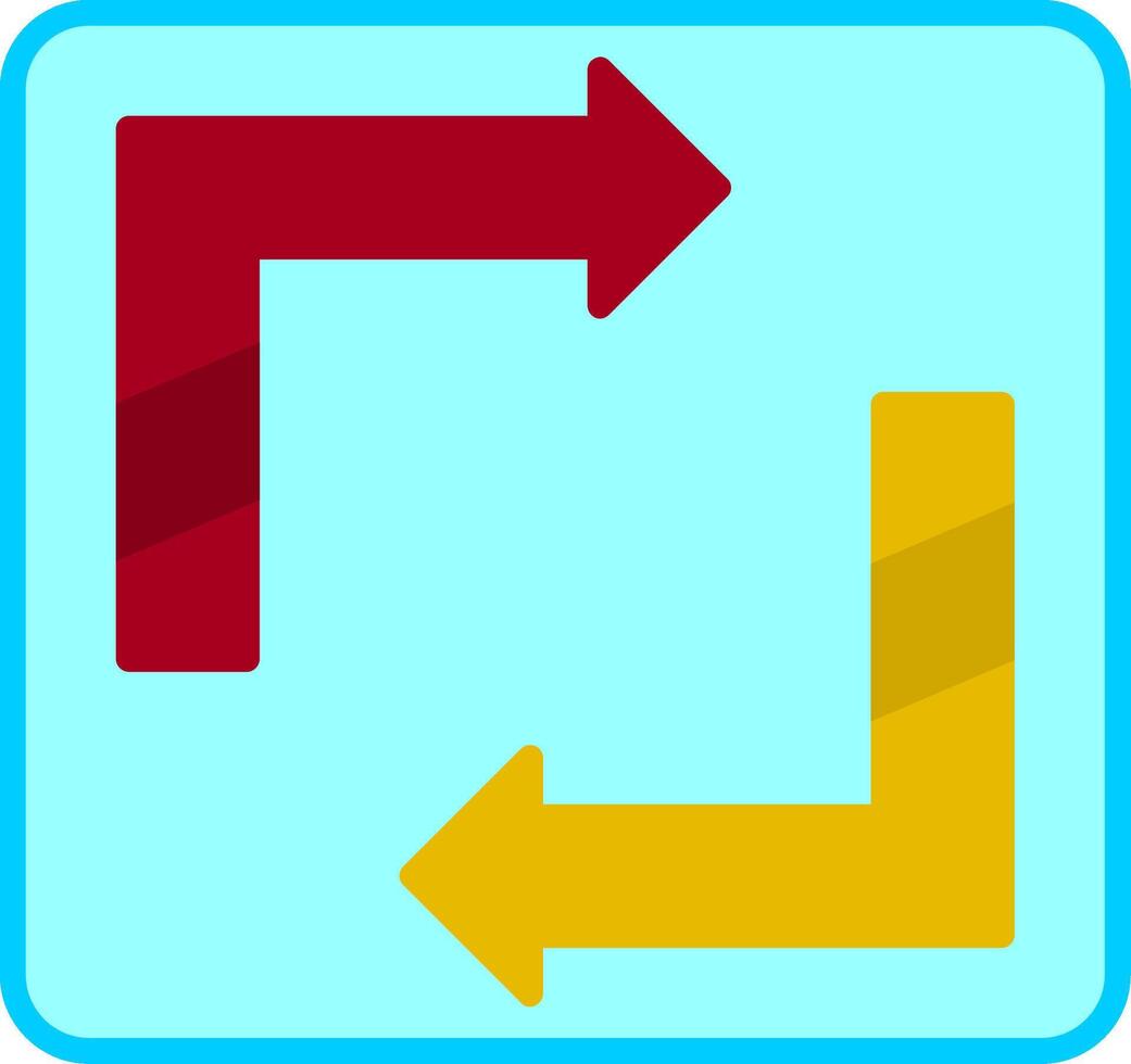 Arrows Couple Flat Icon vector