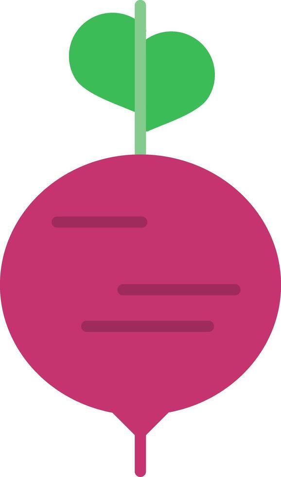 Beet Flat Icon vector