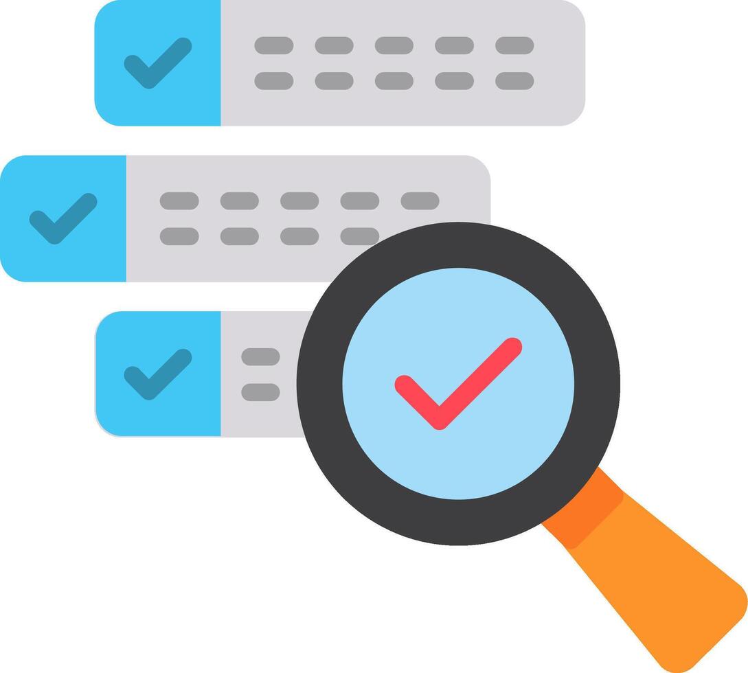 Boolean Search Flat Icon vector
