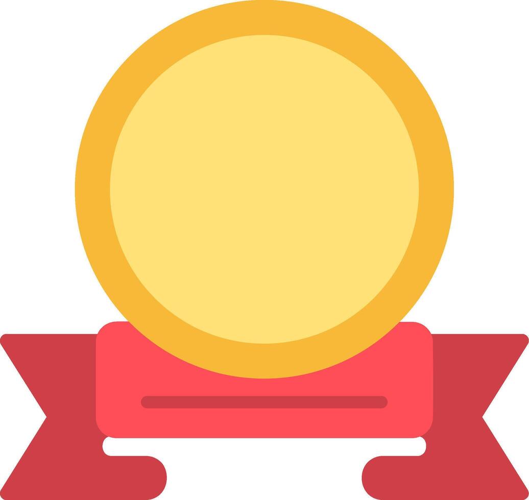 Circular Ribbon Flat Icon vector