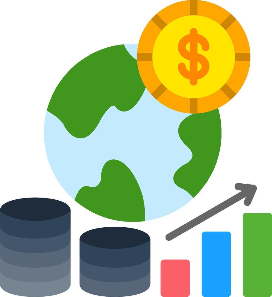 Economic Flat Icon vector