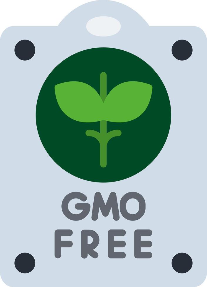 Gmo Free Flat Icon vector