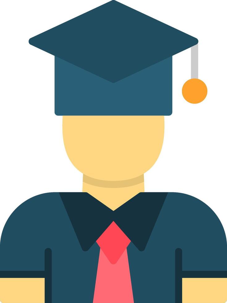 Graduation Flat Icon vector