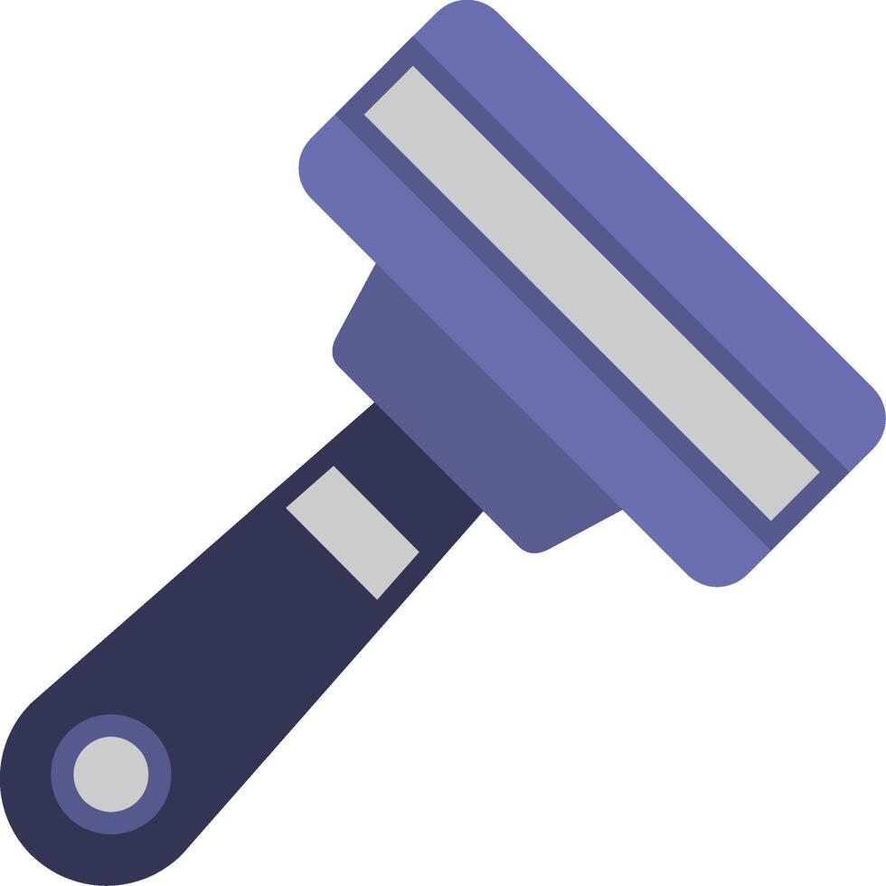 Deshedding Flat Icon vector