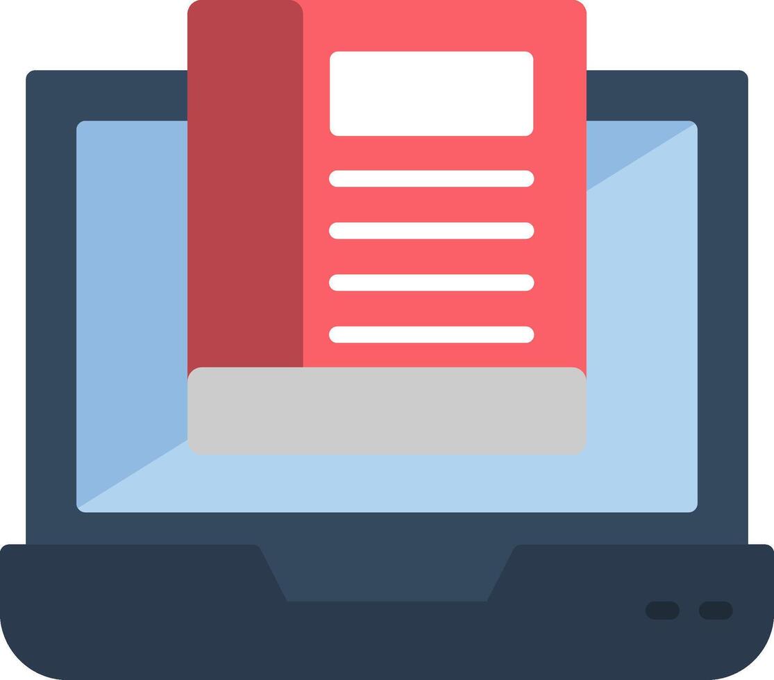 Laptop Flat Icon vector