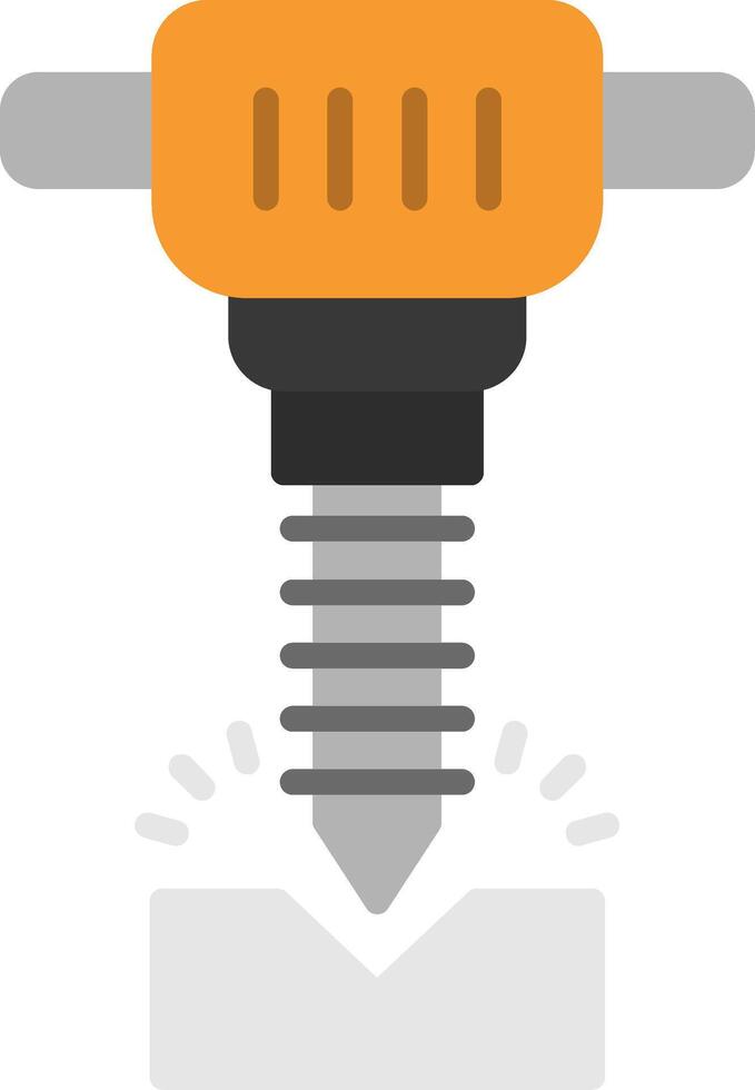 Jackhammer Flat Icon vector