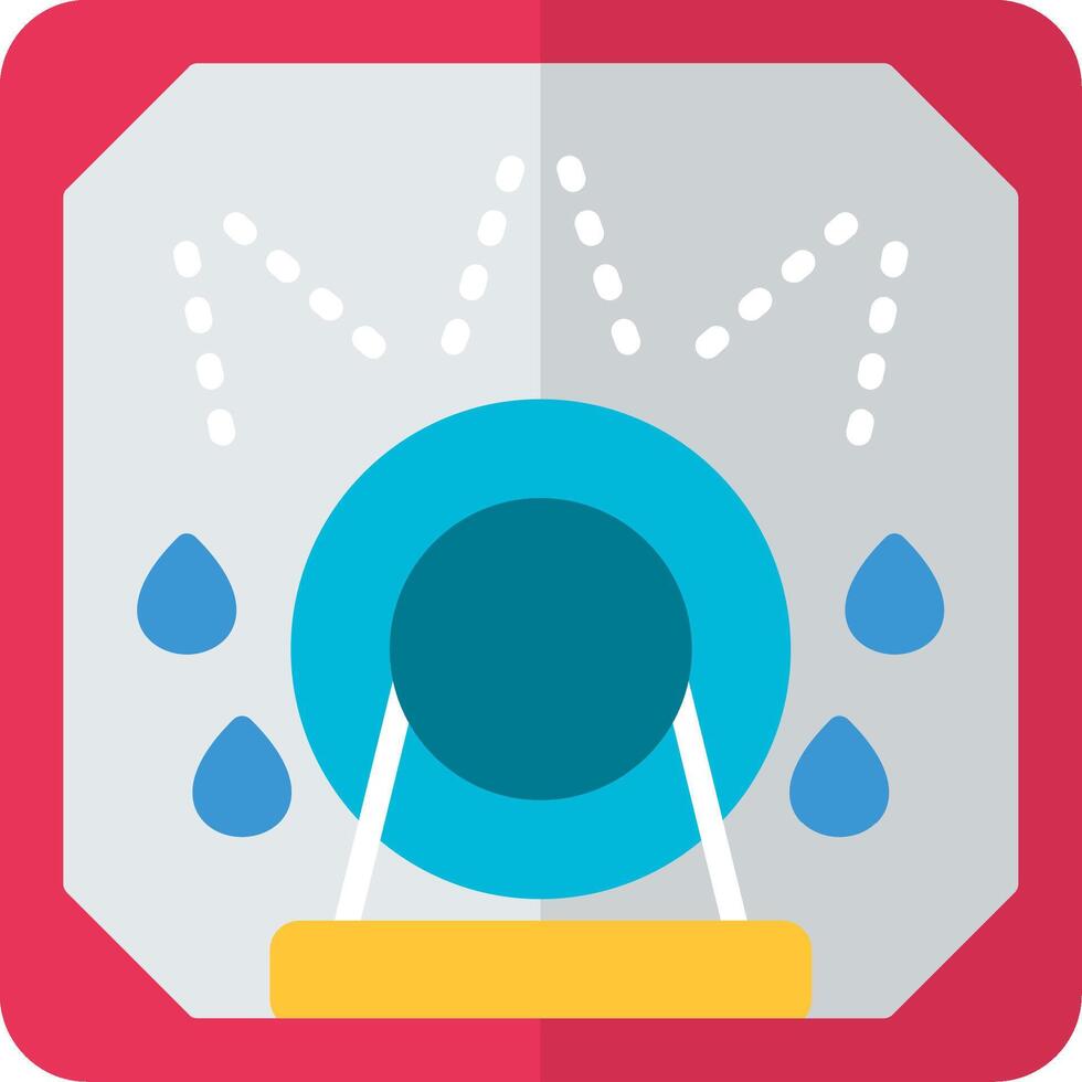 Dishwasher Safe Flat Icon vector
