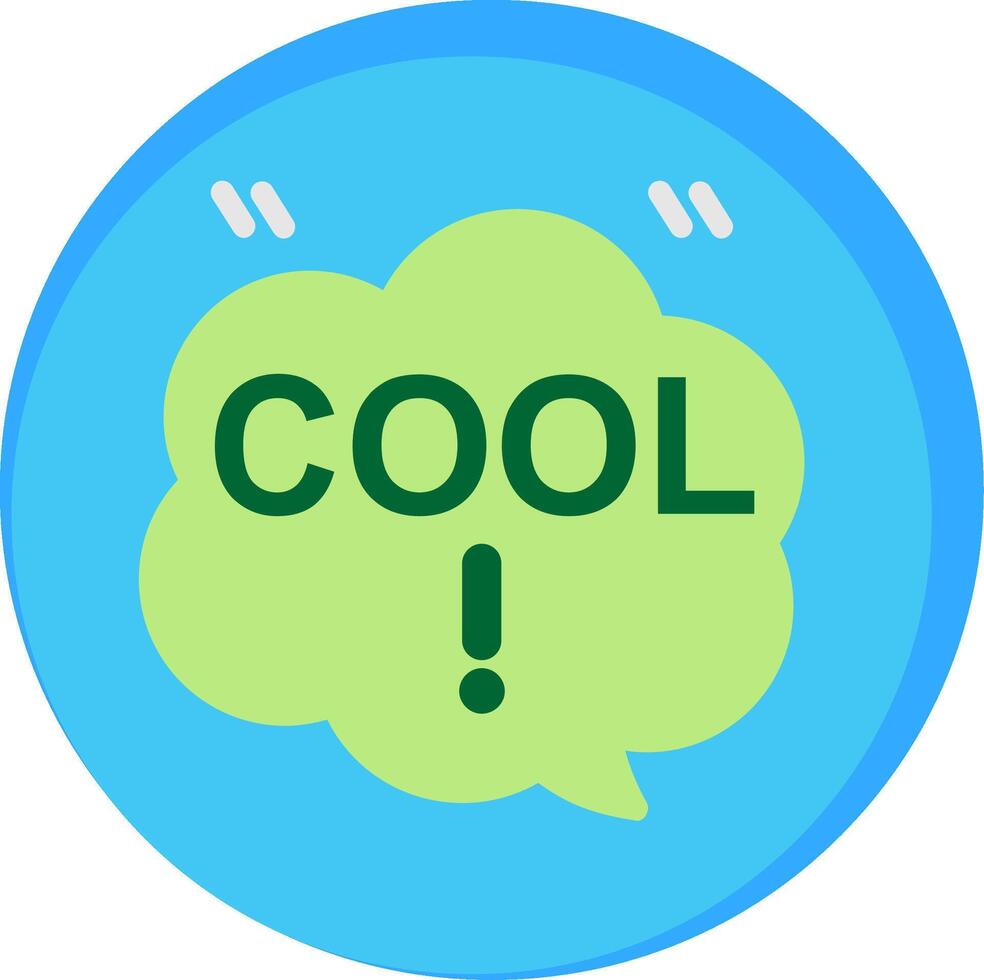 Cool Flat Icon vector