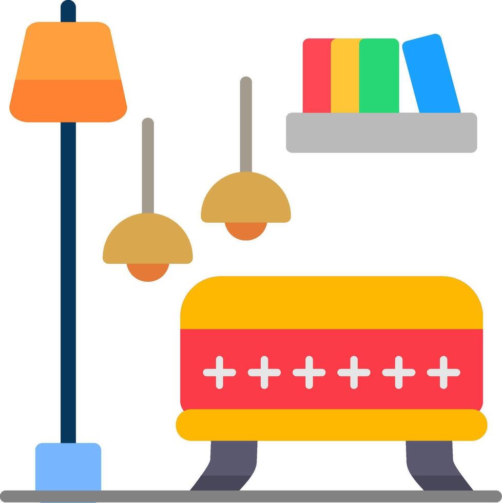 Ottoman Flat Icon vector