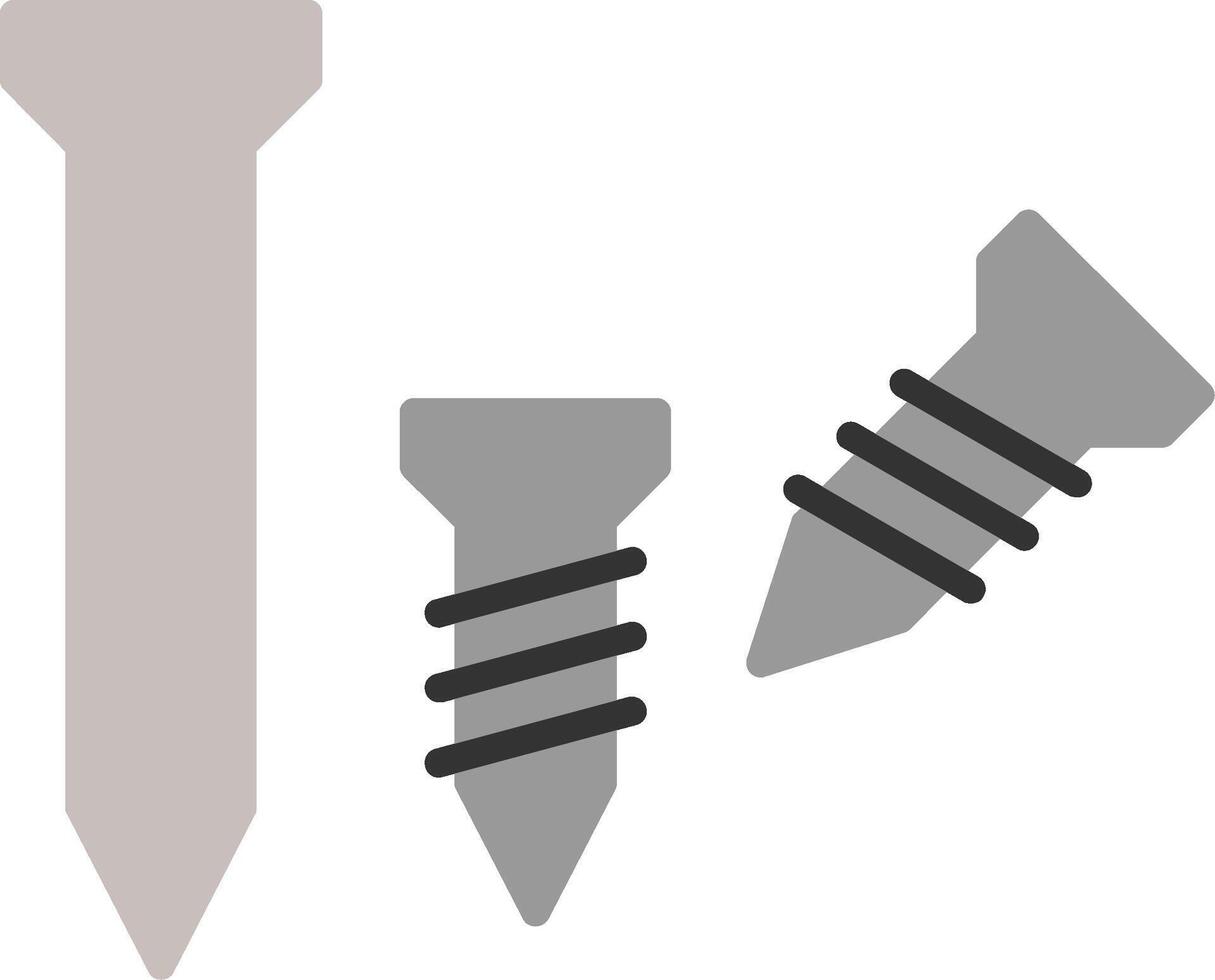 Screw Flat Icon vector