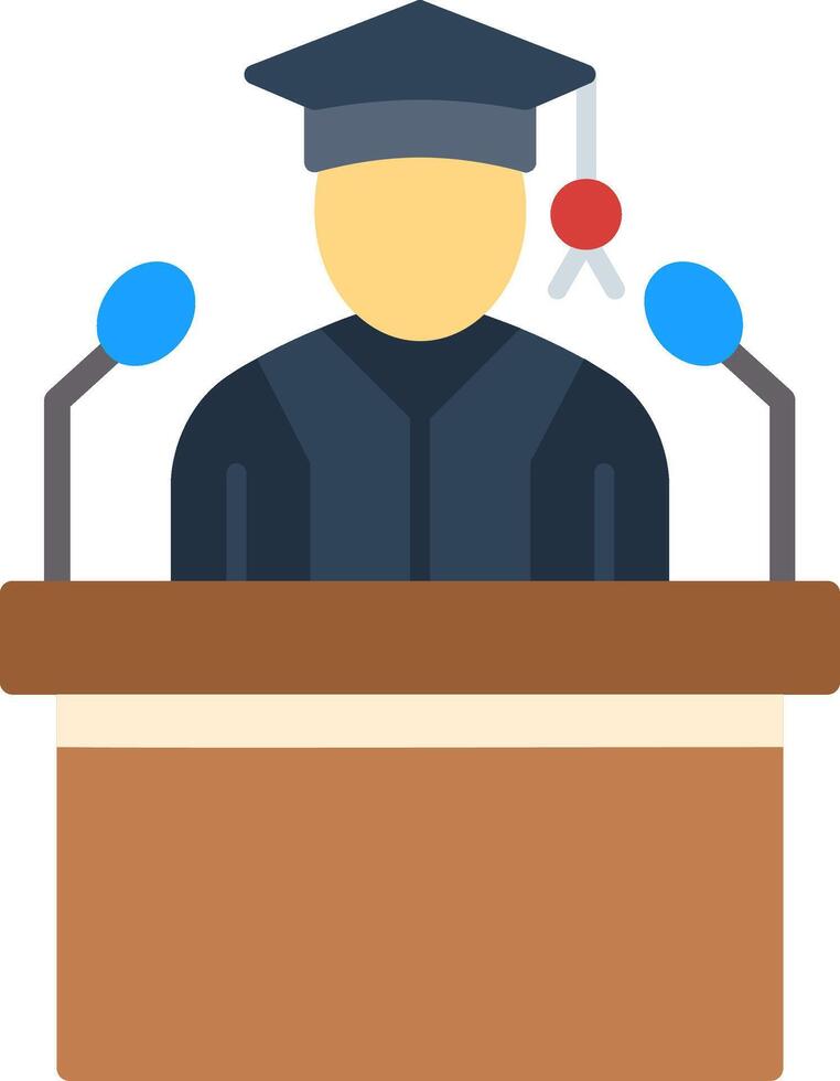 Speech Flat Icon vector