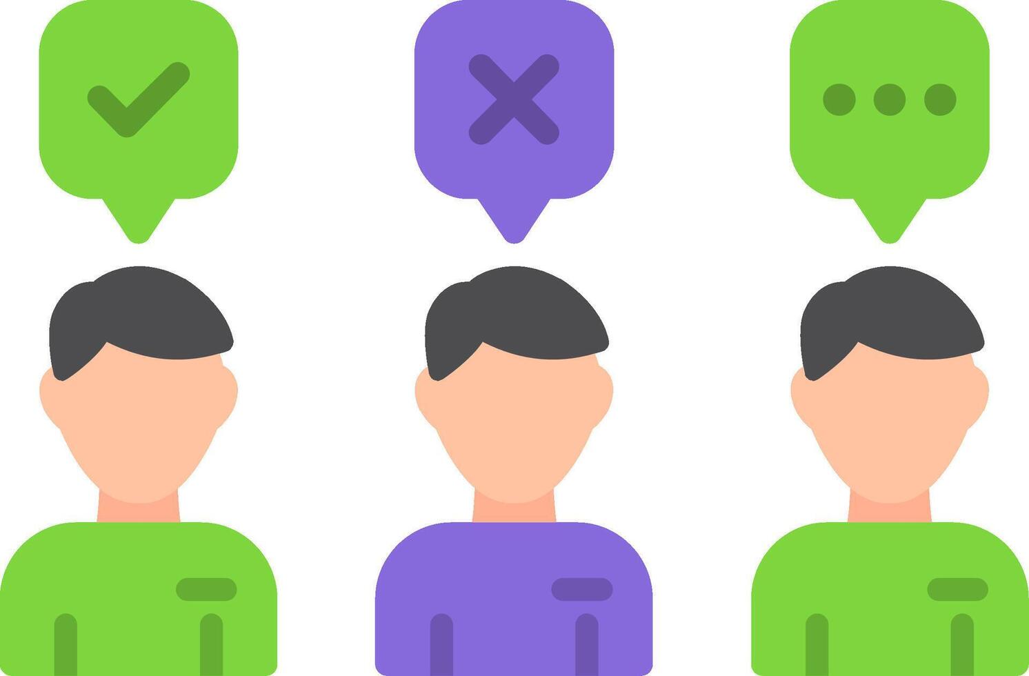 Recruitment Flat Icon vector