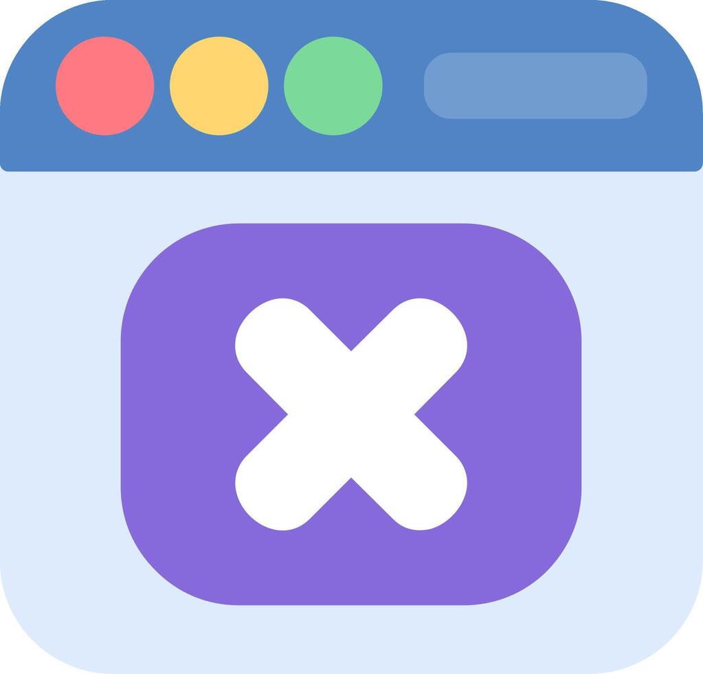 Rejected Flat Icon vector