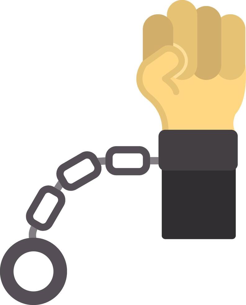 Slave Flat Icon vector