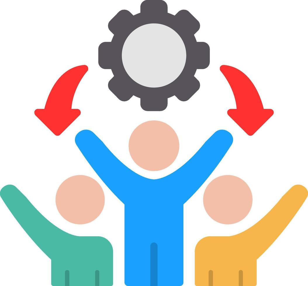 Team Flat Icon vector