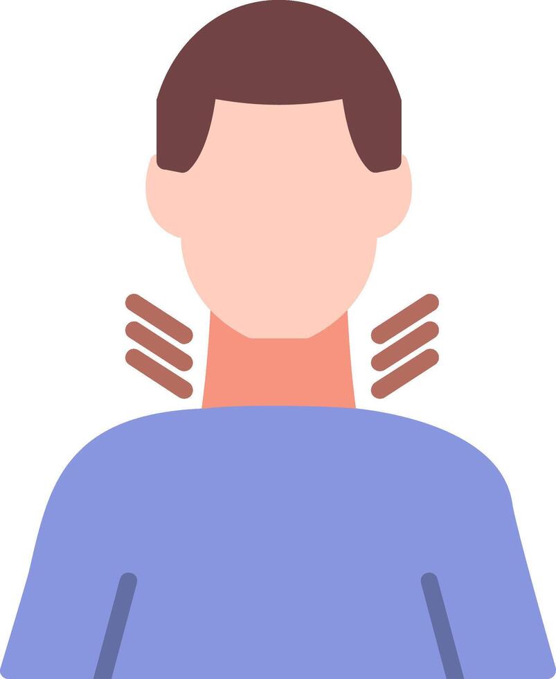 Throat Flat Icon vector