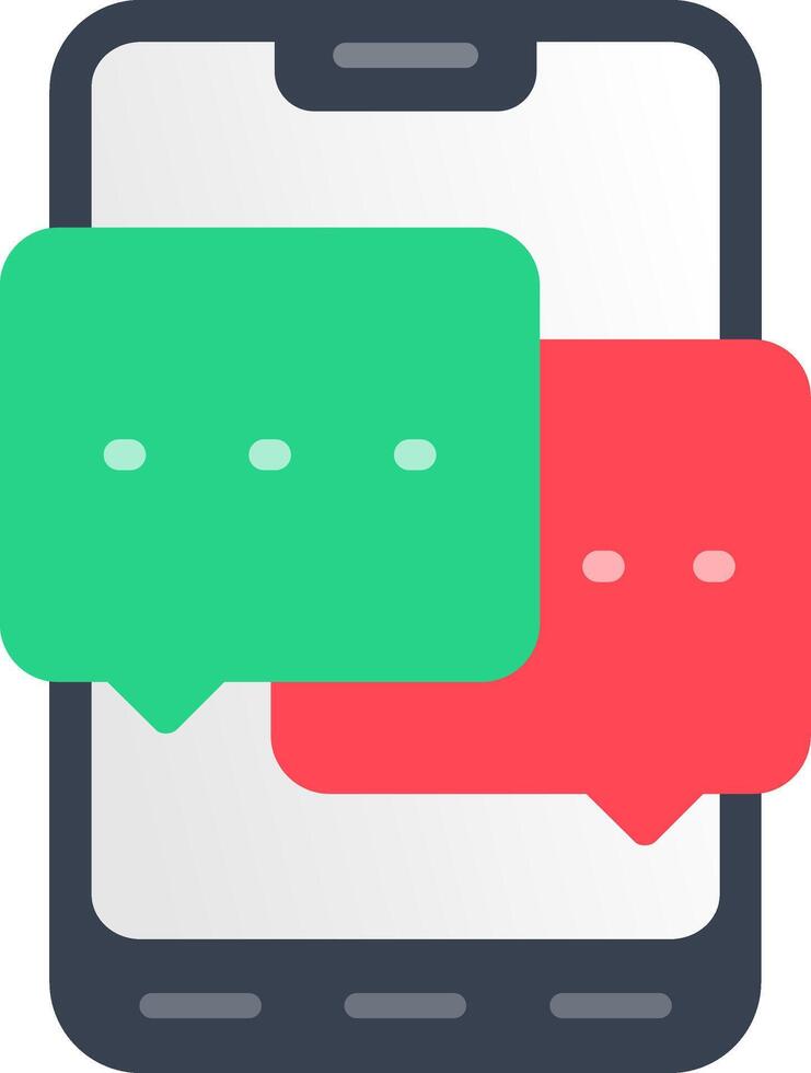 Chat Balloon Flat Icon vector
