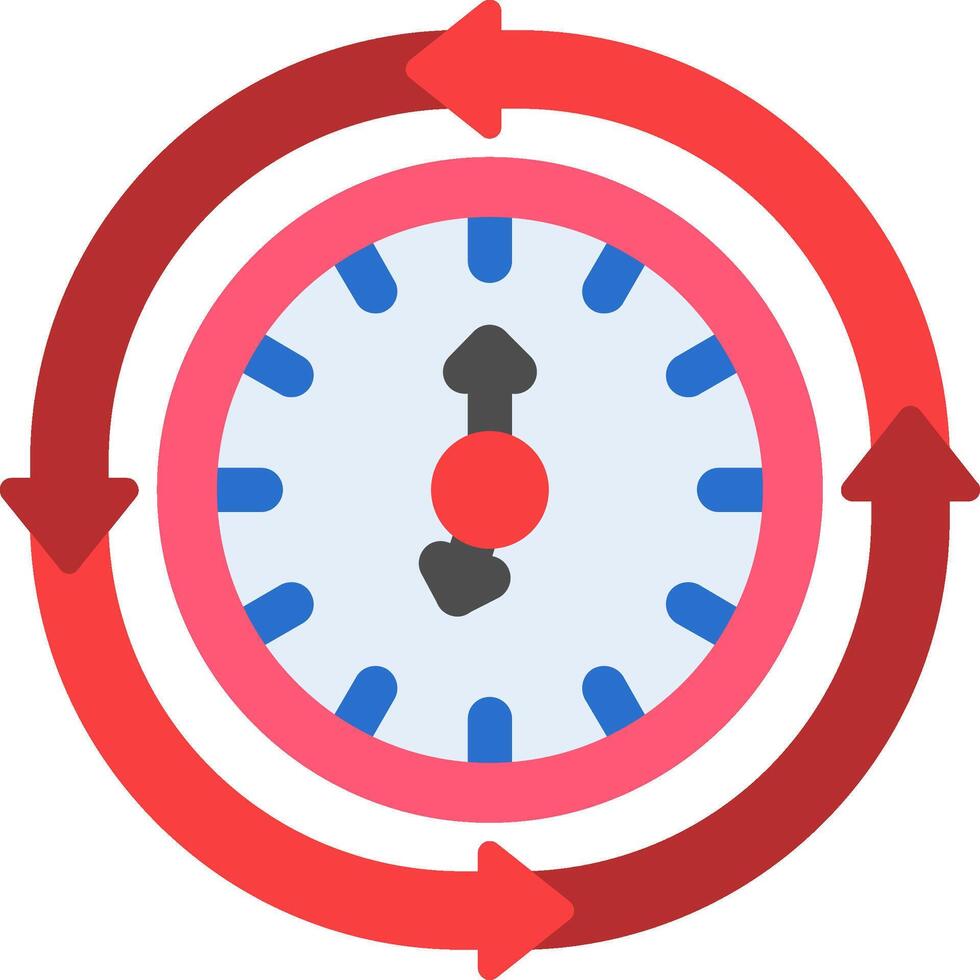 Iteration Flat Icon vector