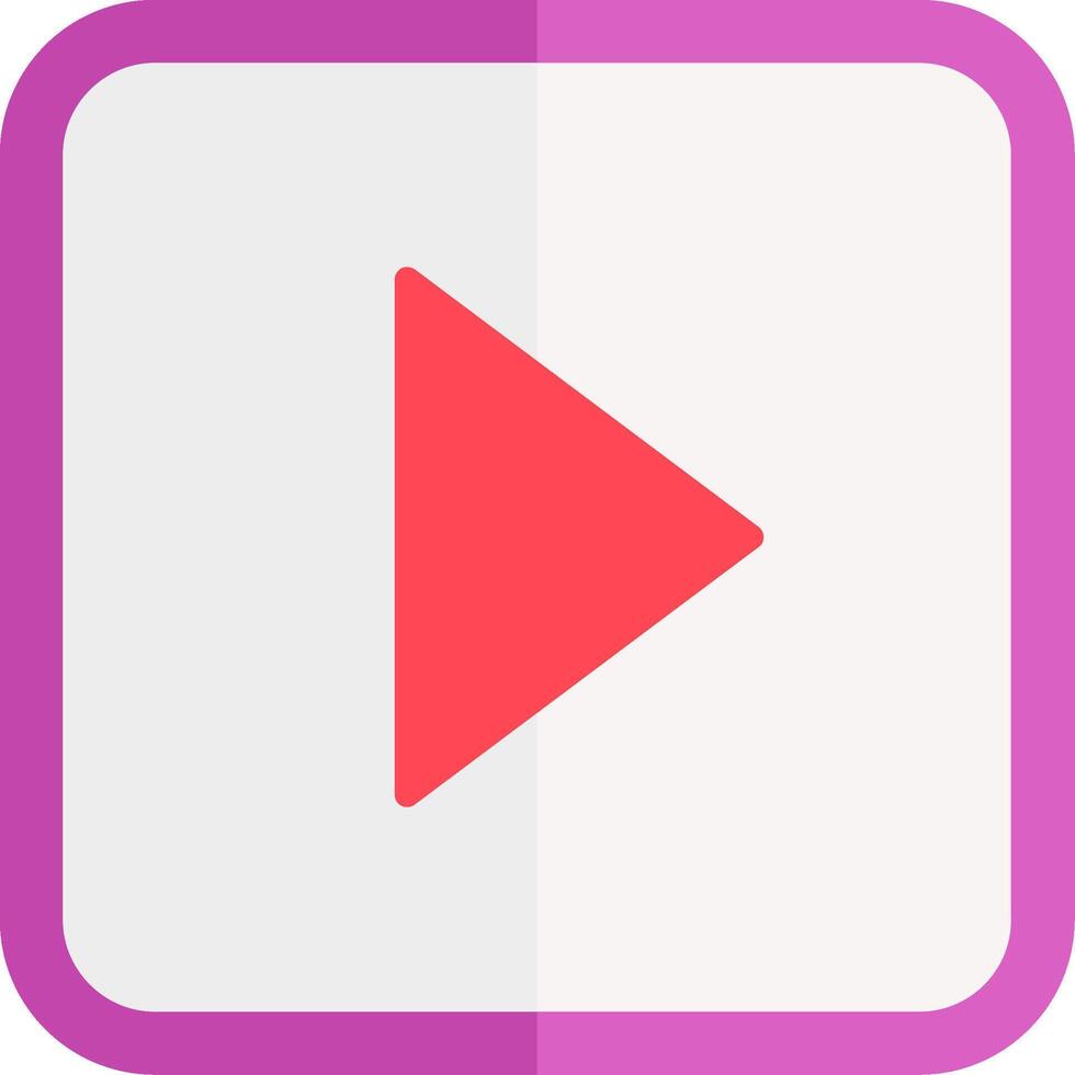 Play Flat Icon vector