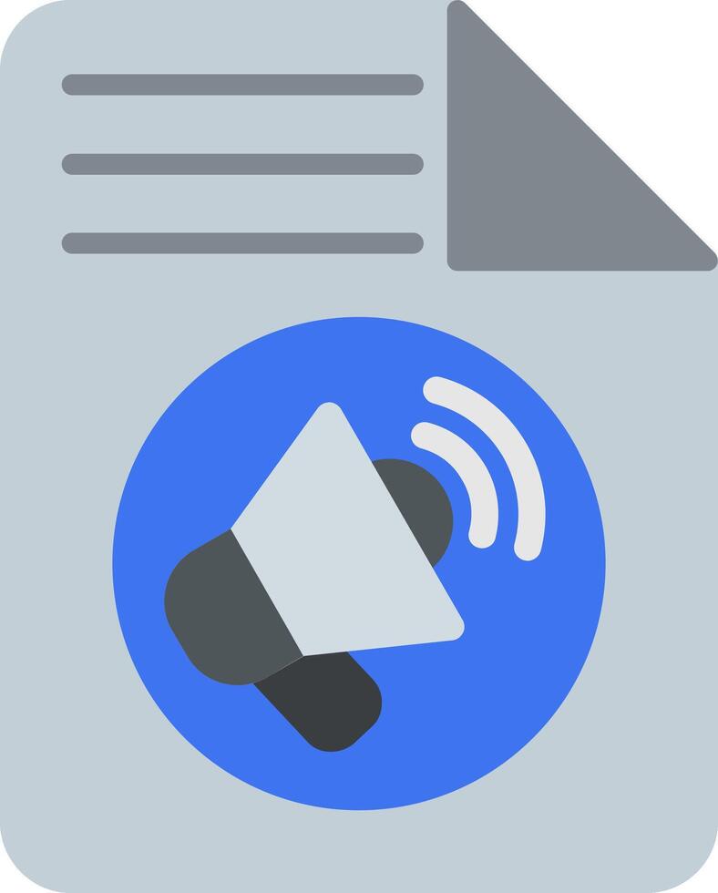 Advertisement Flat Icon vector