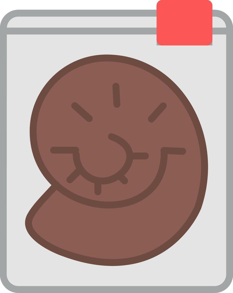 Fossil Flat Icon vector