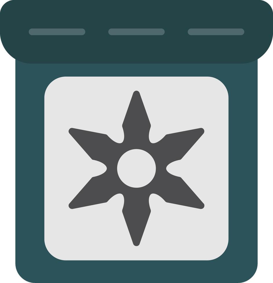Ninja Flat Icon vector