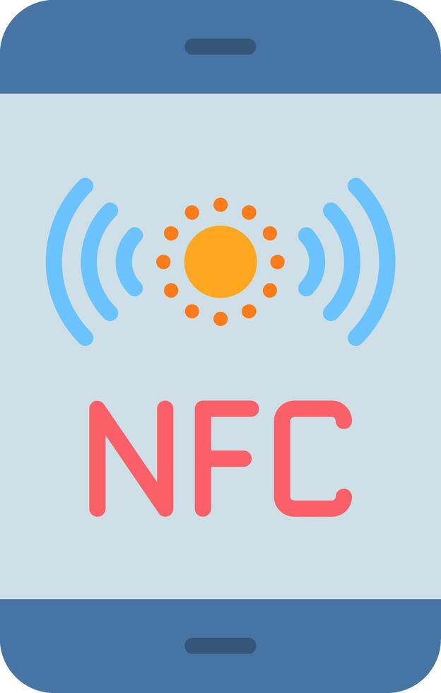 Nfc Flat Icon vector