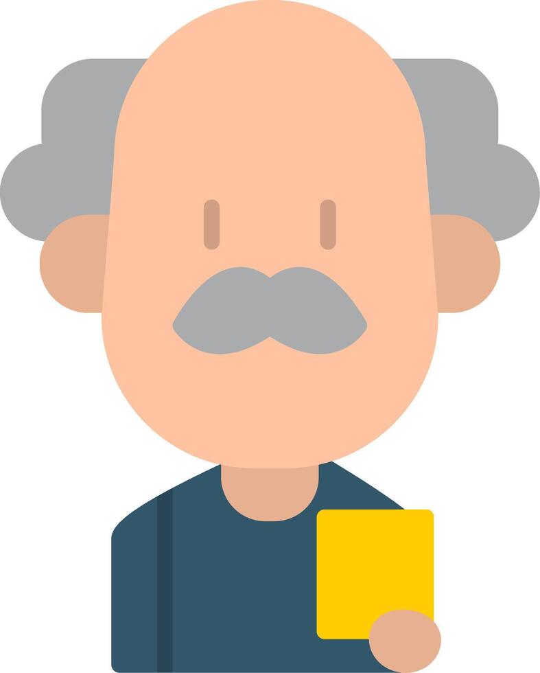 Driving Instructor Flat Icon vector