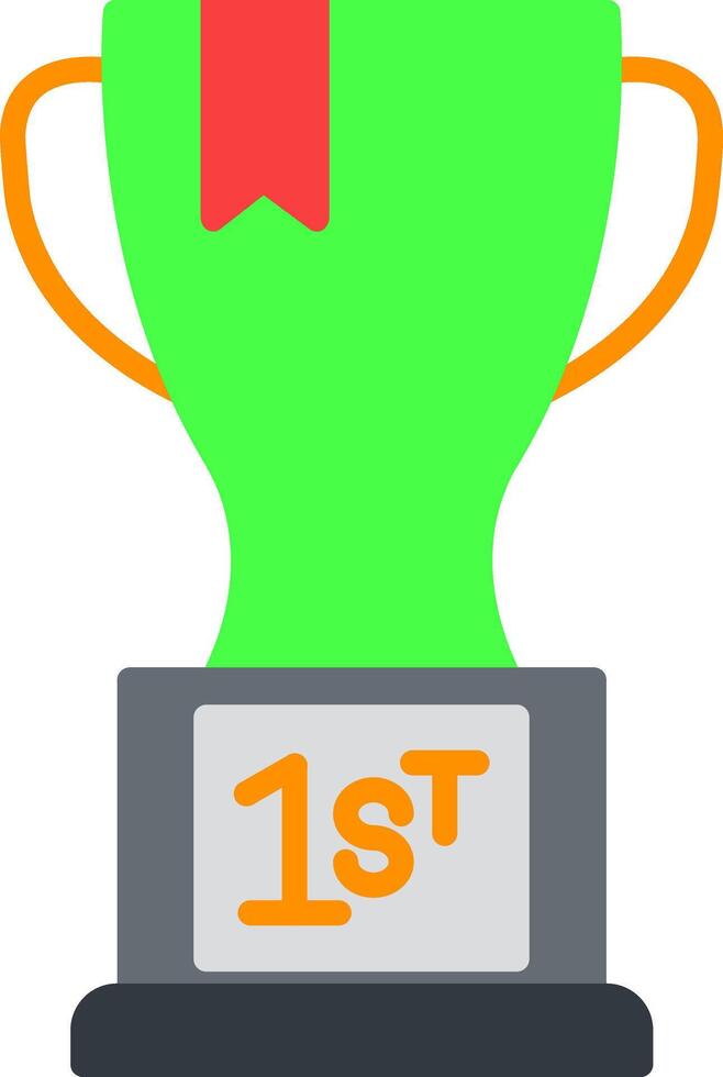 First Position Flat Icon vector