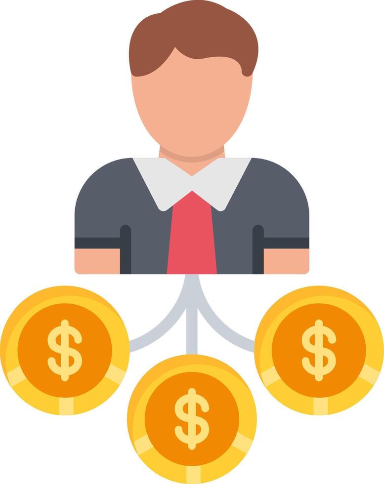 Diversification Flat Icon vector