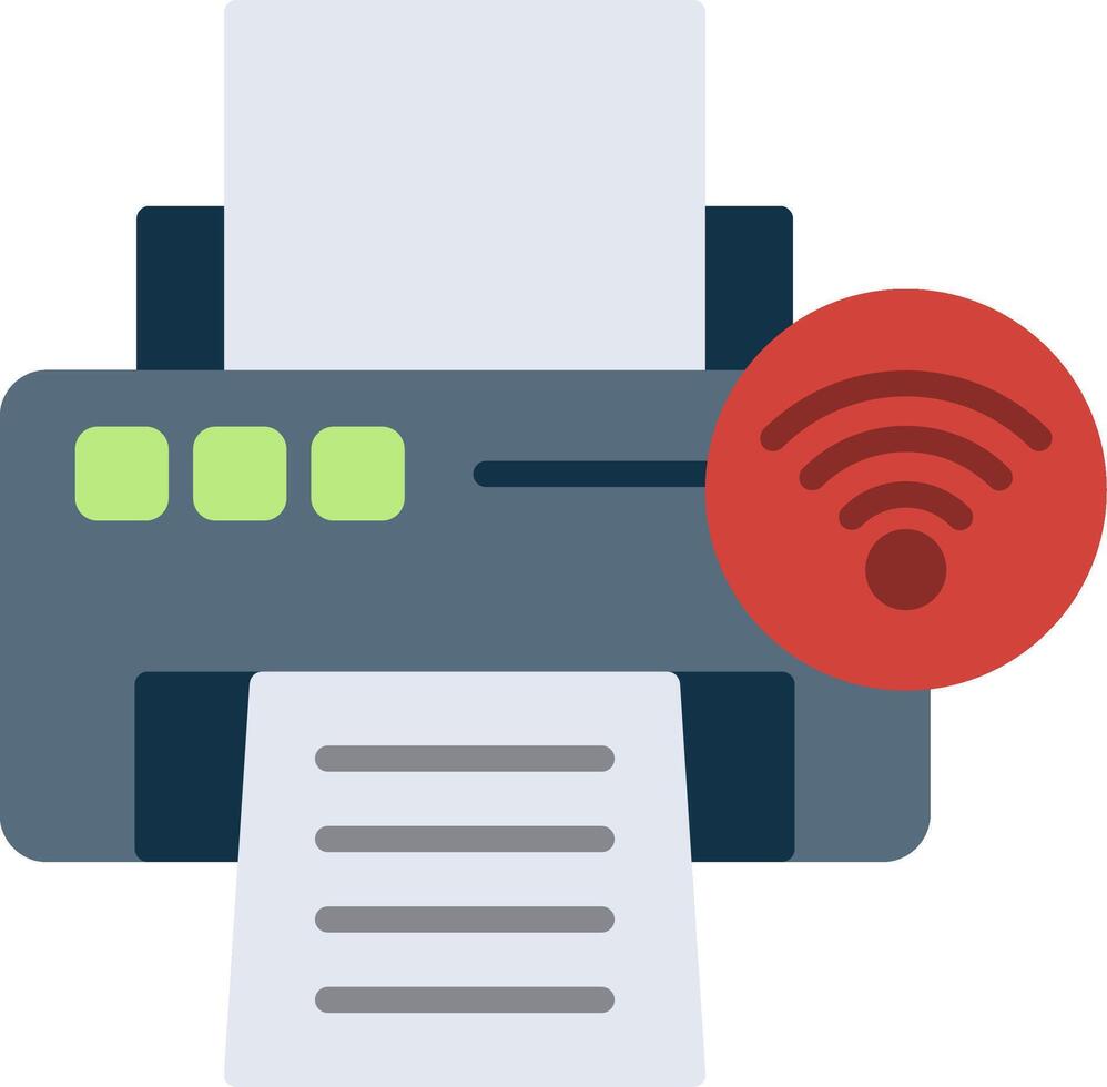 Printer Flat Icon vector