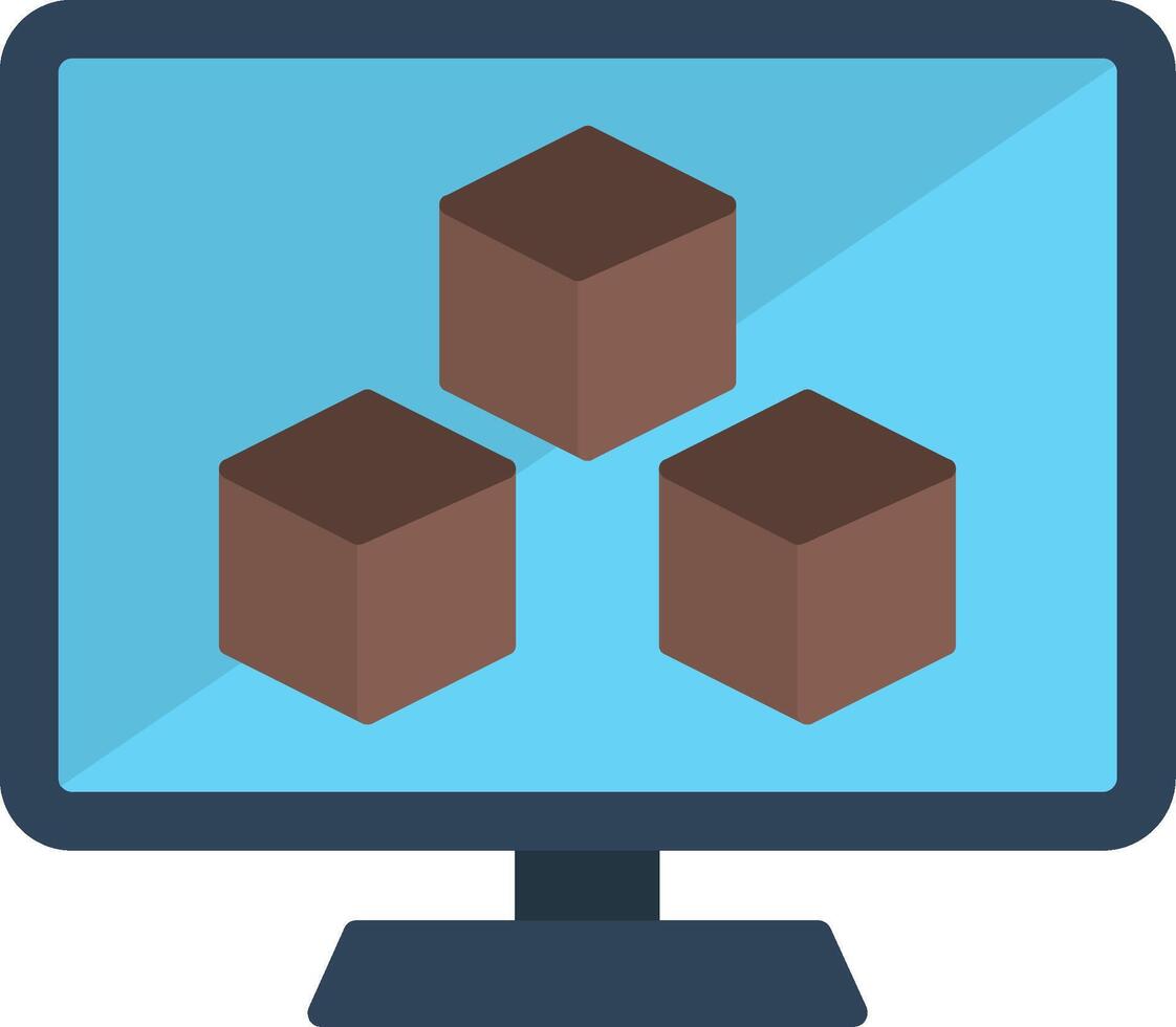 Streaming Flat Icon vector