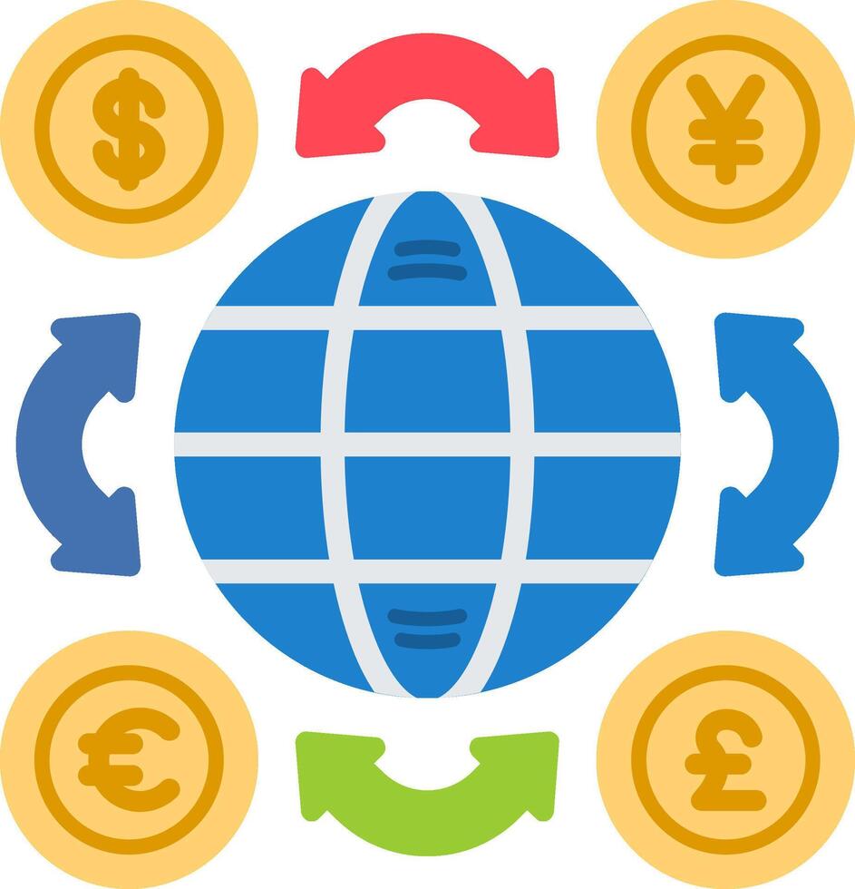 World Flat Icon vector