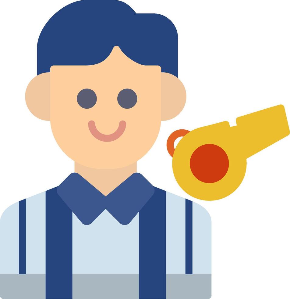 Referee Flat Icon vector