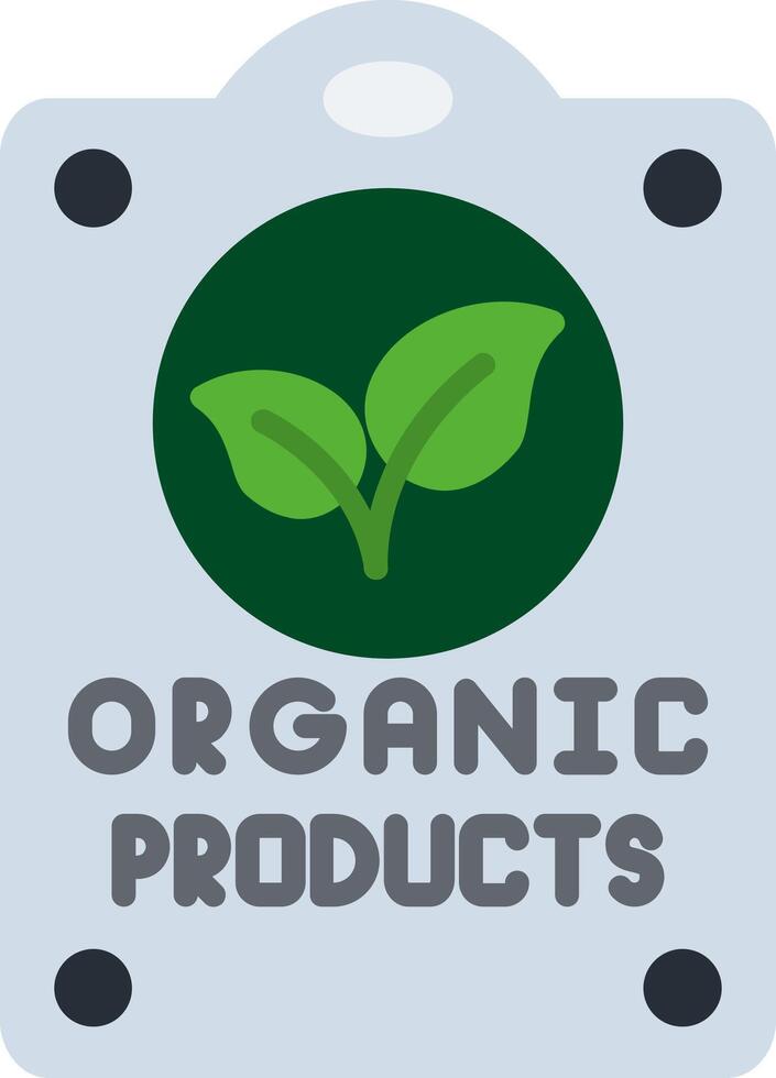 Organic Product Flat Icon vector