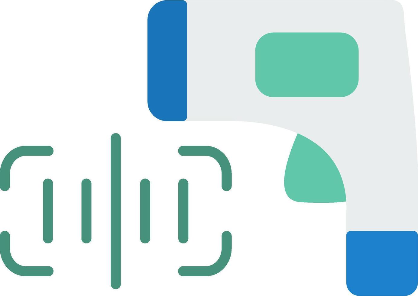 Barcode Scanner Flat Icon vector