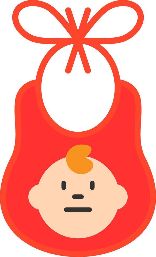 Bib Flat Icon vector