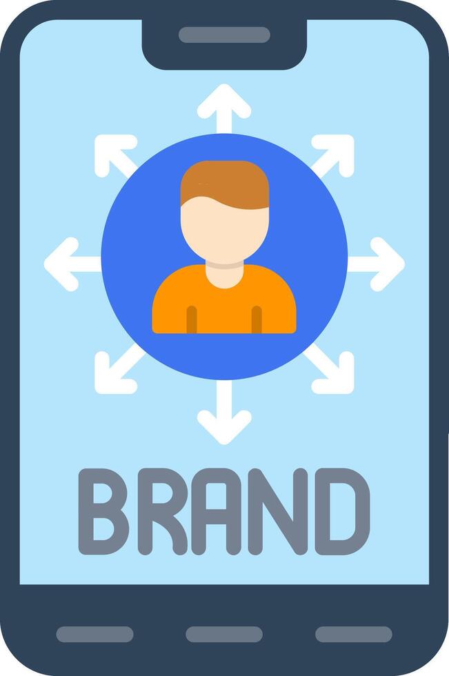 Viral Flat Icon vector