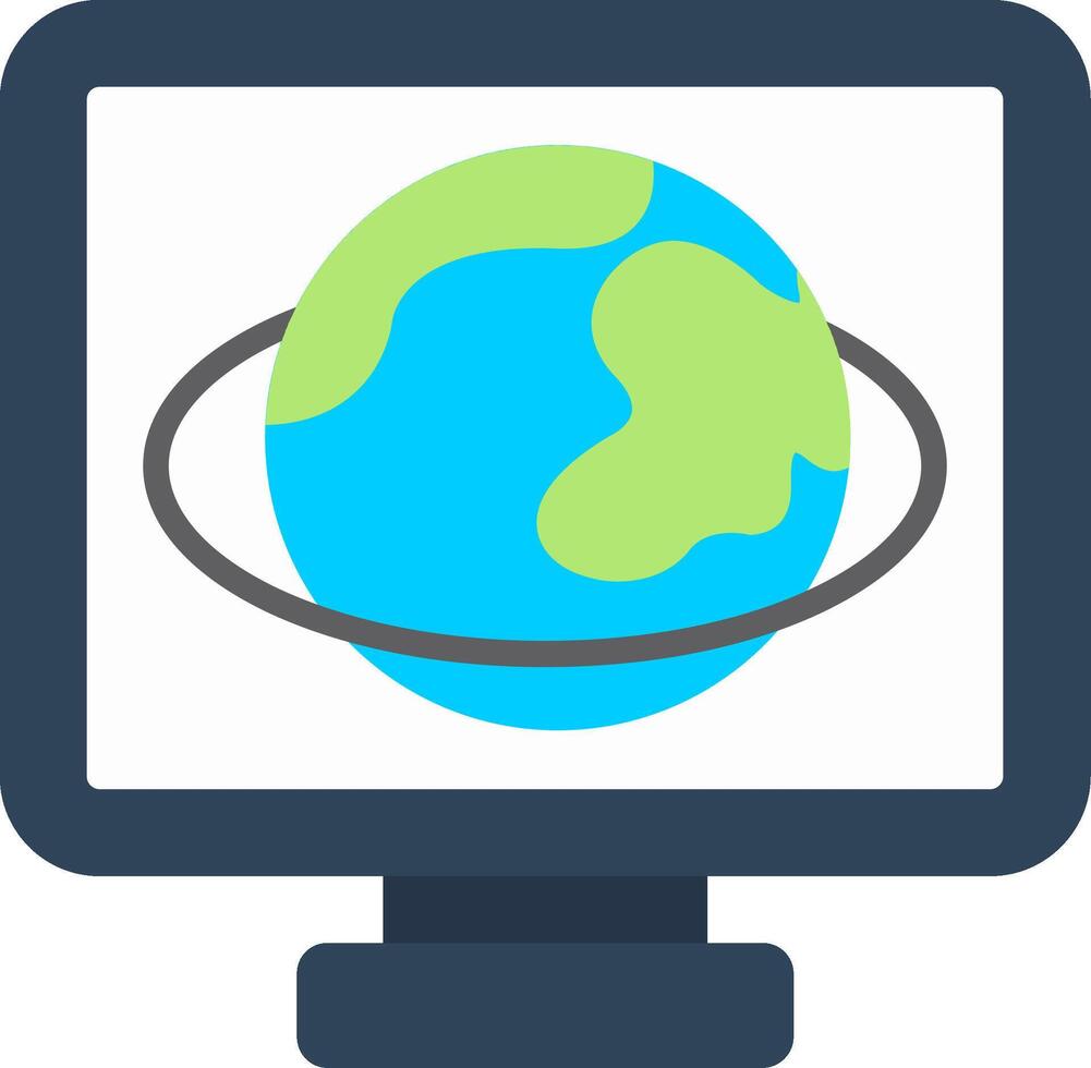 Planet Flat Icon vector