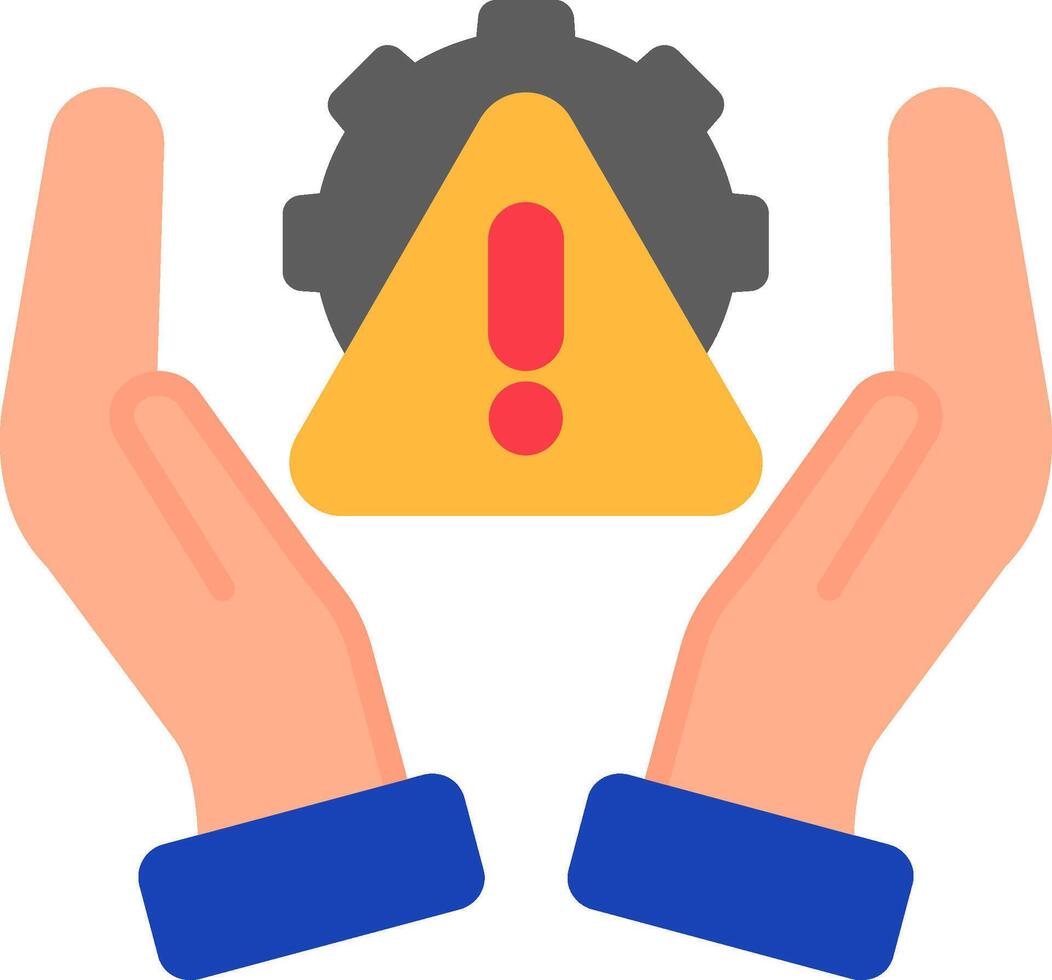 Risk Management Flat Icon vector