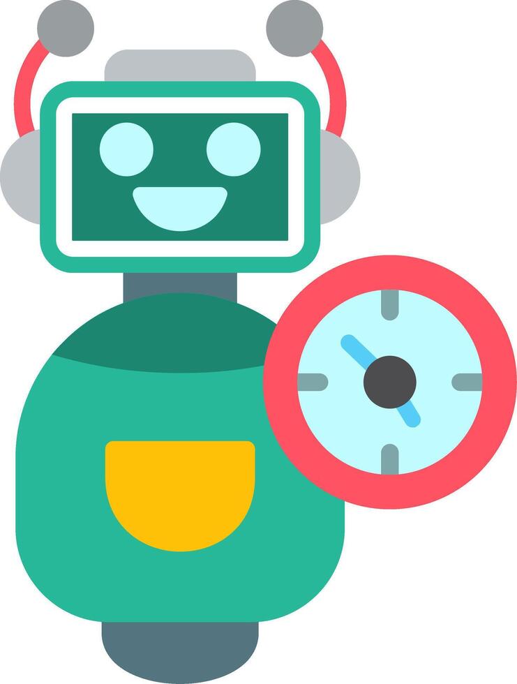 Bot Flat Icon vector