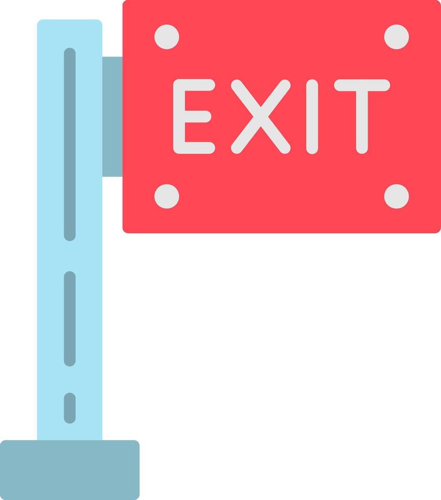 Exit Flat Icon vector