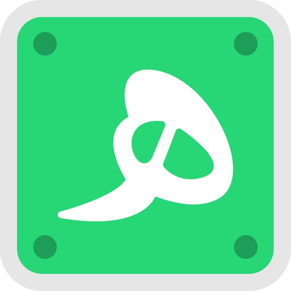 Arabic Language Flat Icon vector