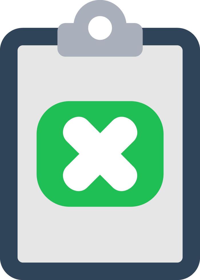 Rejected Flat Icon vector