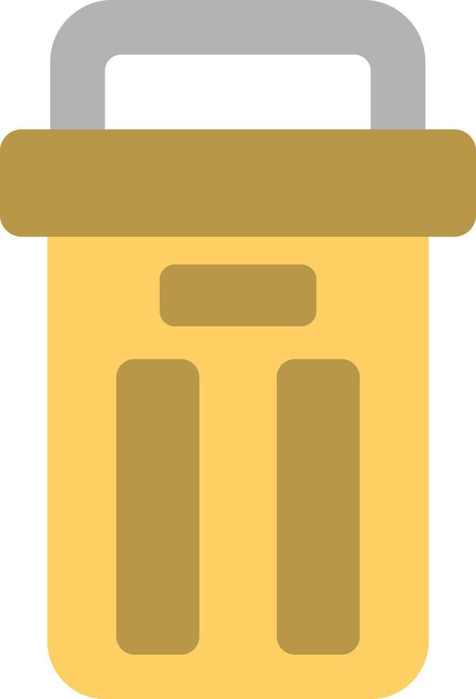 Trash Can Flat Icon vector