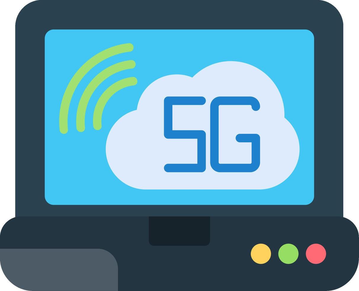Cloud Connection Flat Icon vector