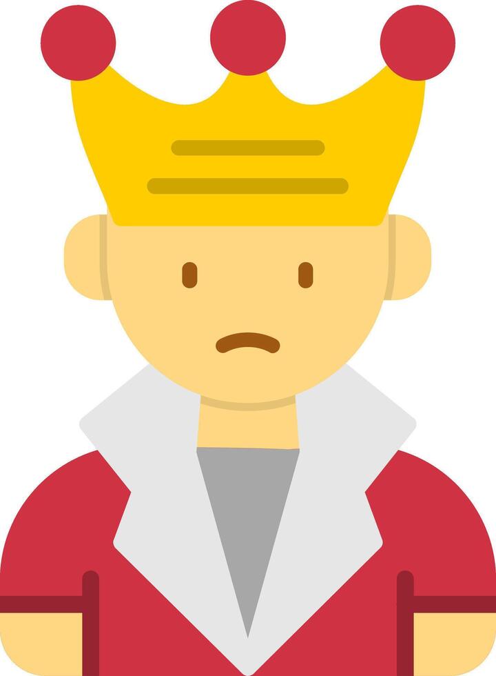 King Flat Icon vector