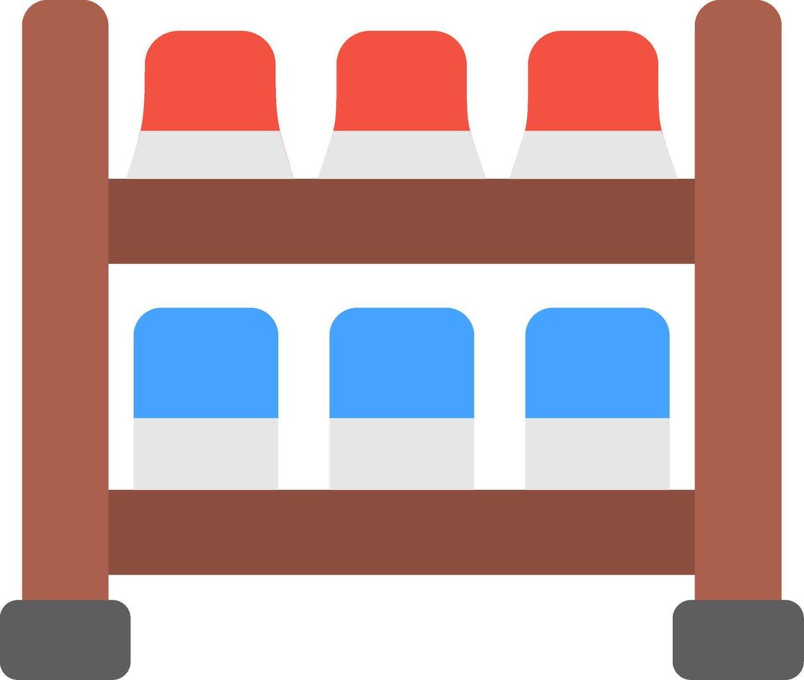 Shoe Rack Flat Icon vector