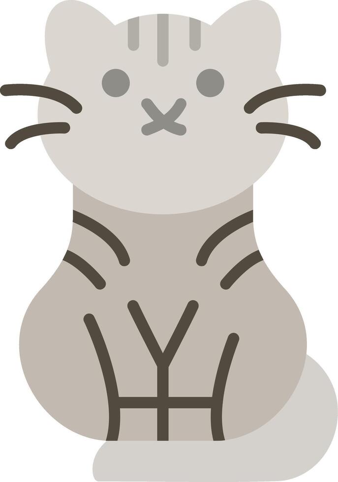 Cat Flat Icon vector