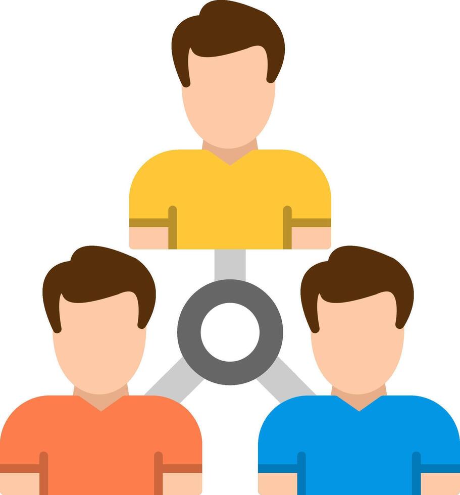 Delegation Flat Icon vector